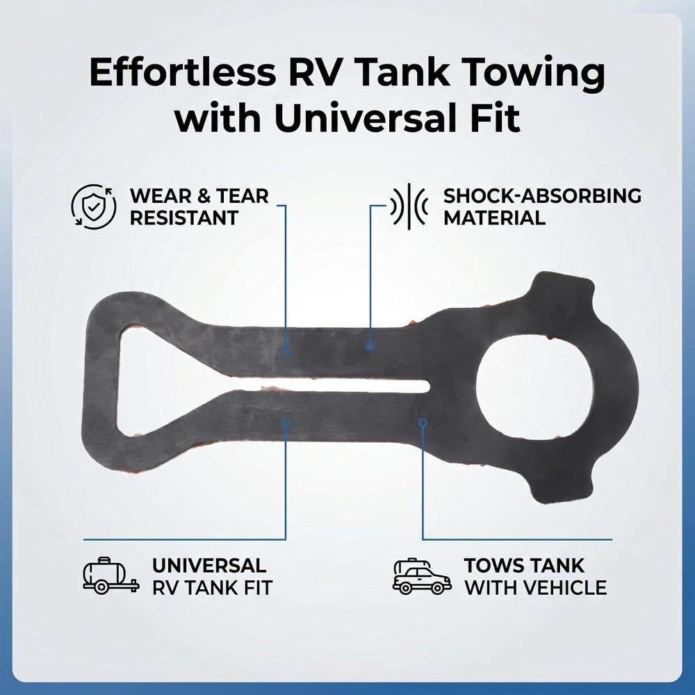 Flexible Material RV Waste Tank Towing Strap Waste Tank Towing Adapter Outdoor Camping