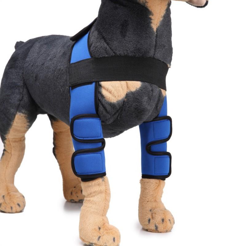 Double Joint Dog Elbow Protector Small Dogs Surgery Injury Anti-Lick Leg Sleeve Knee Wrap