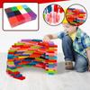 120 Pieces Of Rainbow Dominoes Wooden Infant And Young Children Early Education Educational Toys