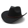 Western Cowboy Top Hat For Men And Women, Warm Autumn And Winter Jazz Hat, Woolen Top Hat