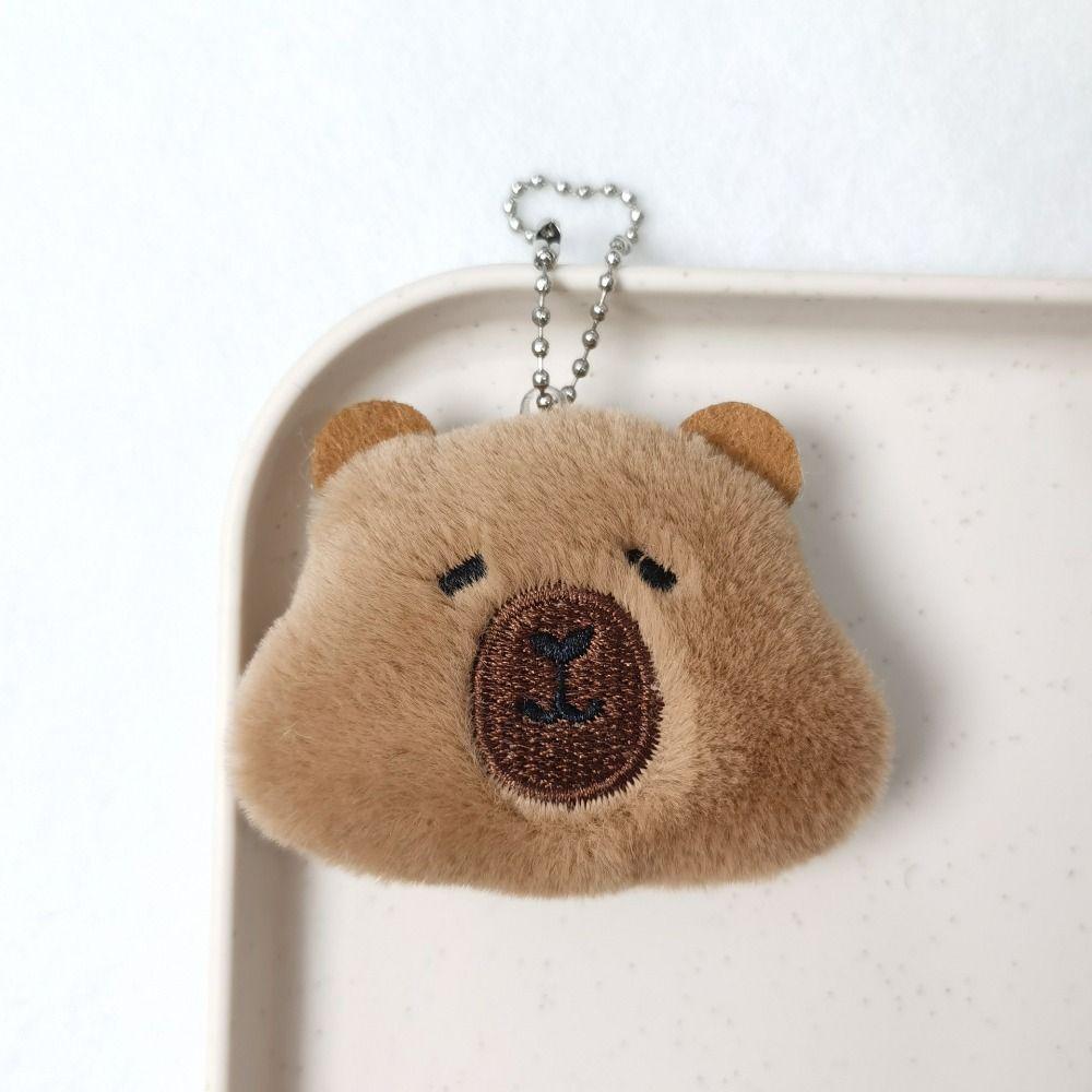 PP Cotton Capybara Plush Keychain Collection Kapibala Backpack Pendant Capibala Plush Doll Unisex