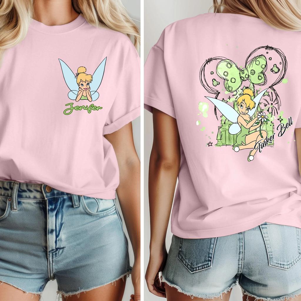 Custom Tinker Bell Shirt Fairy Magical Shirt Princess Tinker Bell Shirt Personalized Gift Tinkerbell Birthday Gift