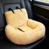 Furry Warm Dog Bed for Car Seat Soft Cushion Pet Bed For Travel Easy To Install Carseat Cushion for Breeds Road Trips