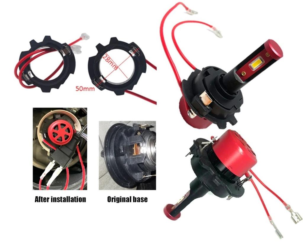 2 шт. Адаптер для светодиодных ламп H7, VW Jetta, Golf 5, Golf 7 Off-Road