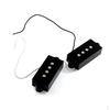 2 Pieces 4-String Noiseless Open Style Pickup for Guitar Replacement Parts Black