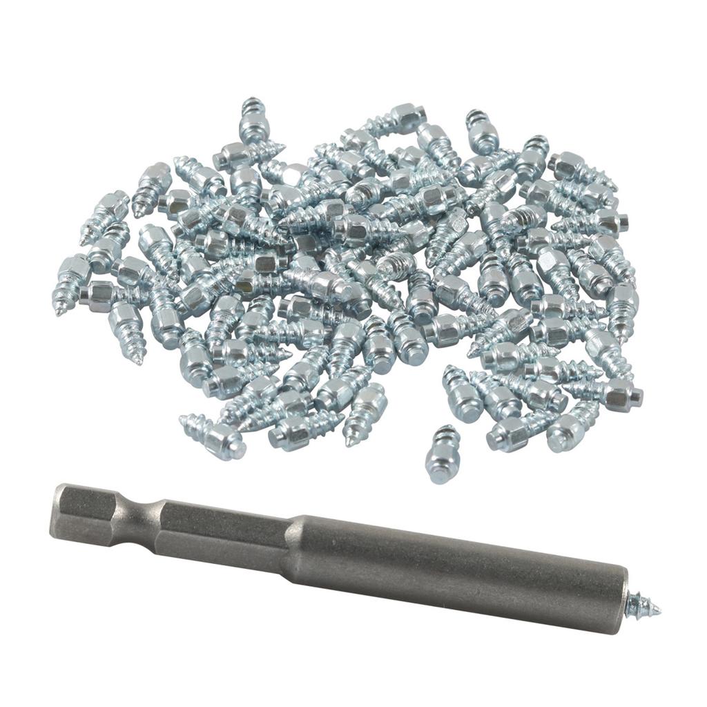 Tire Spikes Tire Studs Carbide Spikes for Truck Tires Snow Studs for Tires Snowmobile Stud with Installation Tool