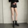Large Mesh Rhinestone Star Pantyhose Y2K See-through Tights Colorful Fishnet Stockings  Dance