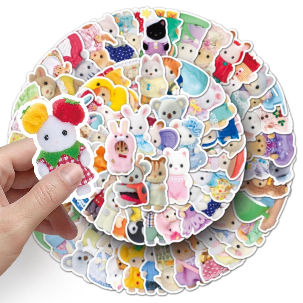 Наклейки Sanrio в стиле граффити: 101 Милый Мультяшный Стикер для Украшения Бутылок для Воды, Чехлов для Телефонов, Дневников и Многого Другого