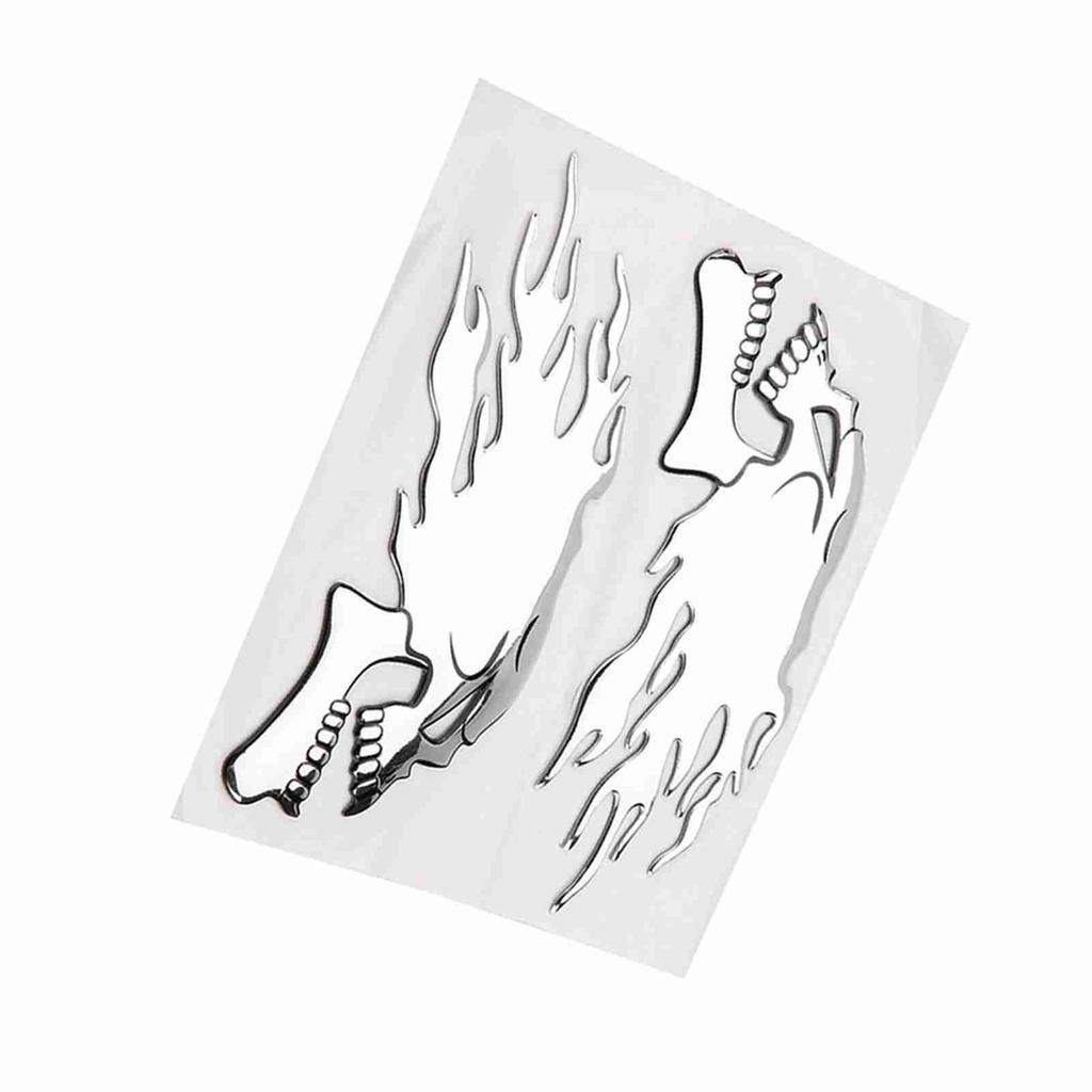 2шт 3D Череп Голова Авто Мотоцикл Наклейка Декор Наклейка