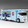 Scale 1:64 Rescue Engineering Vehicles Movable Joint City Rescue Trailer Toy Gifts for Kids