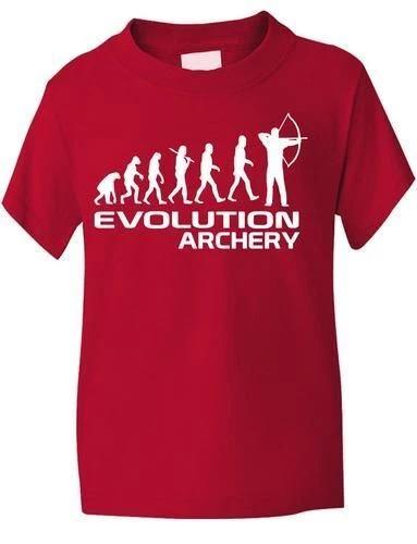 Evolution Of Archery School Sport Kids Boys Girls T-Shirt Birthday Gift Age 1-13
