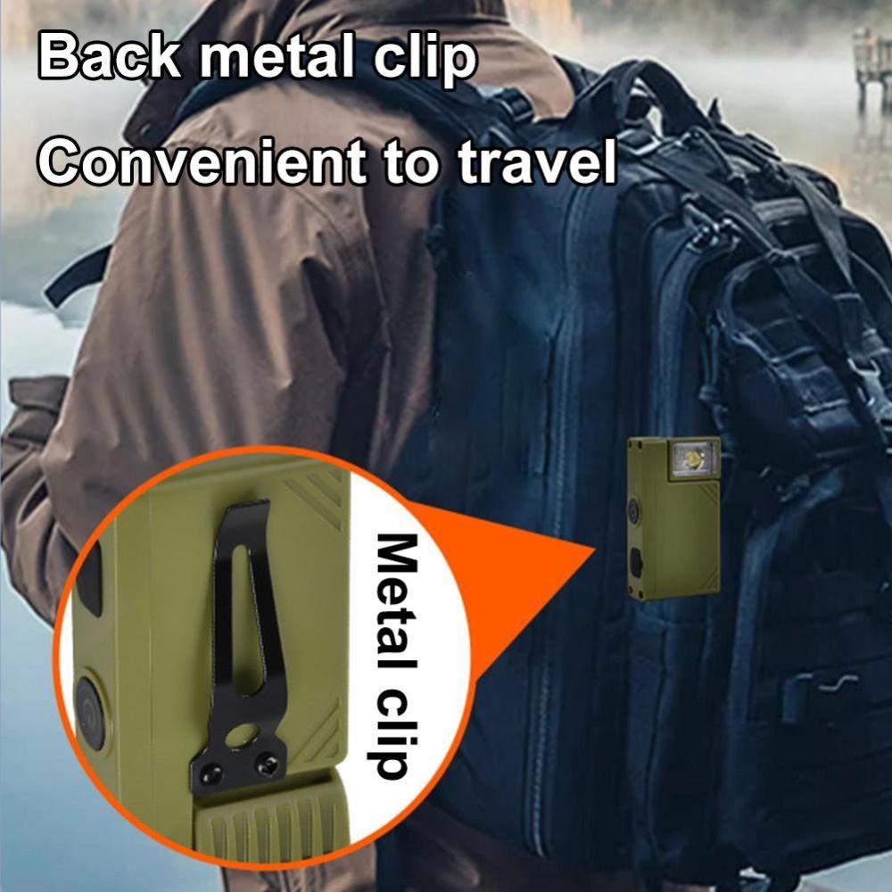 High Brightness Mini Flashlight Waterproof USB Rechargeable Hanging Work Light Magnetic Adsorption Ajustable-angle