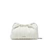Handbag Drawstring Plisse Crossbody LV04F3076G White