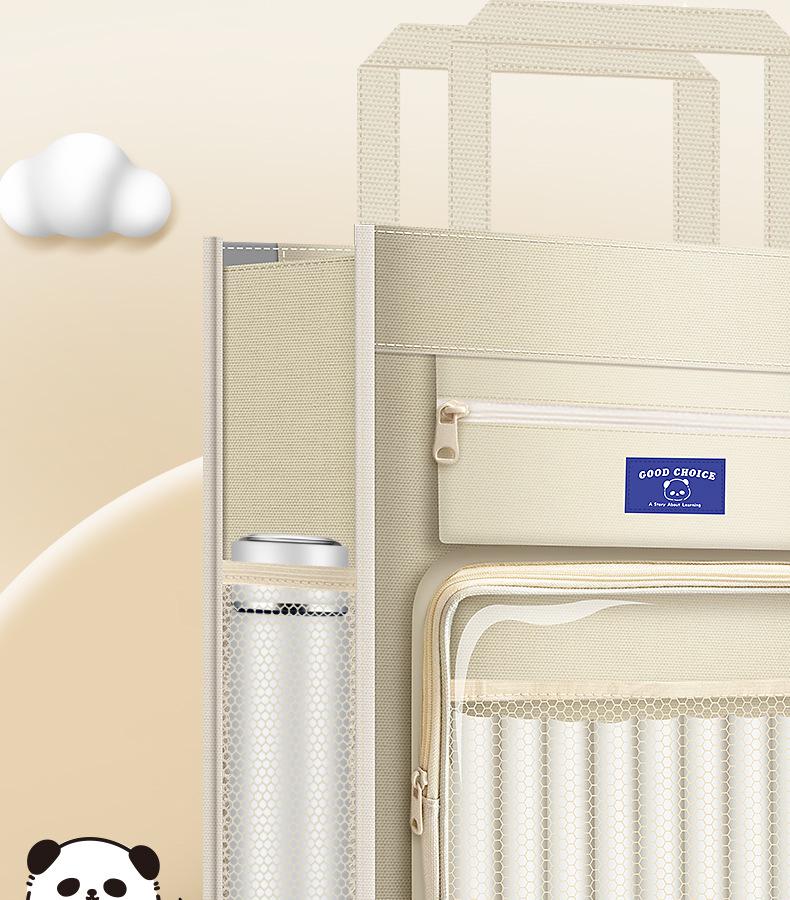 Прозрачная холщовая сумка для репетиторства — портативное хранилище книг и документов для учеников начальной школы