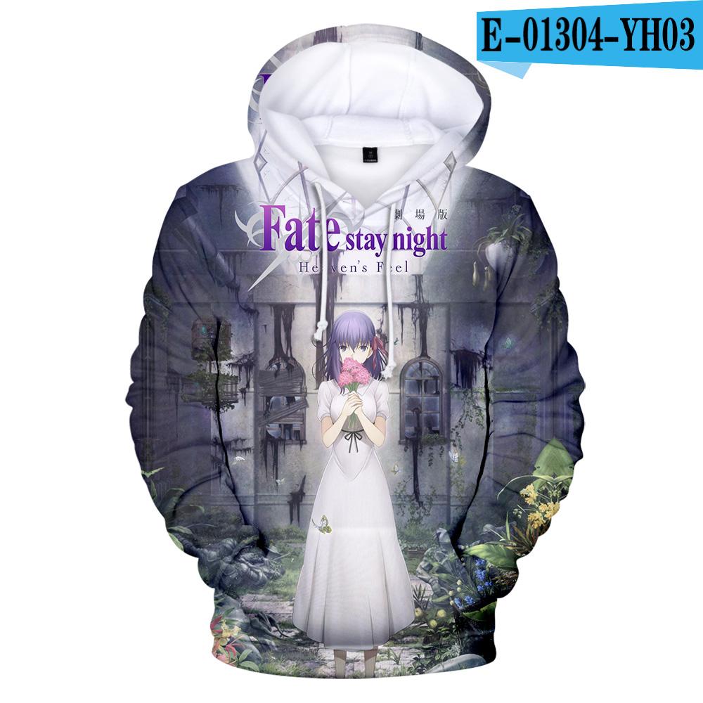 New Simple Style Koop 3D Print Fate Stay Night Hoodies Sweatshirts Jongen/Meisje Kawaii Pullover Streetwear Nieuwe Fate Loose