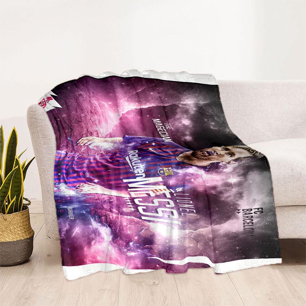 Argentina Football Player Blanket Comfortable Great for Office Chair Picnics for All Occasions Digital Print Best Holiday Gift for Friends Family
