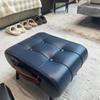 Nordic Light Luxury Leather с ручкой для пеленания обуви, переносной табурет-ступенька, мебель, пуф для гостиной, спальни