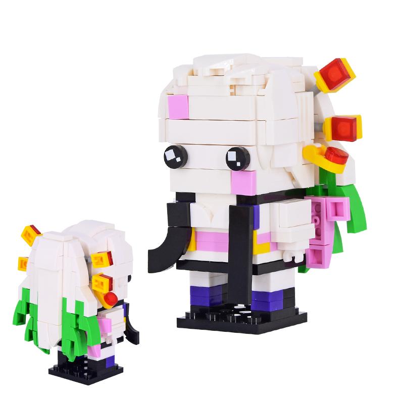 Набор MOC Кирпичи Мультфильм Фильм BrickHeadsed Модель DIY Фигурки Действия Сцена Строительные Блоки Игрушки Для Детей Подарок