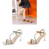 Fashion Slipon High Heels For Women With Waterdiamond Embellishments For Summer Parties