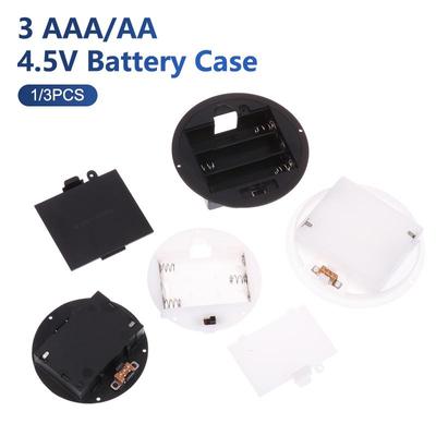 1/3 шт. 3 AAA/AA 4,5 В батарейный отсек с крышкой-выключателем, встроенный держатель для батареек, коробки для хранения батареек, контейнер с розеткой-выключателем
