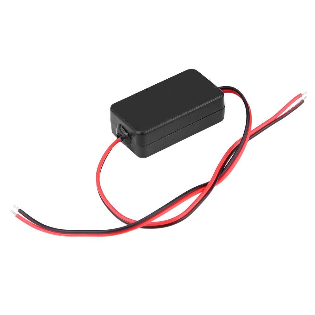 Power Relay Condenser Filter Power Filter Rectifier DC Power Relay Condenser for Car Rearview Mirror Camera Black