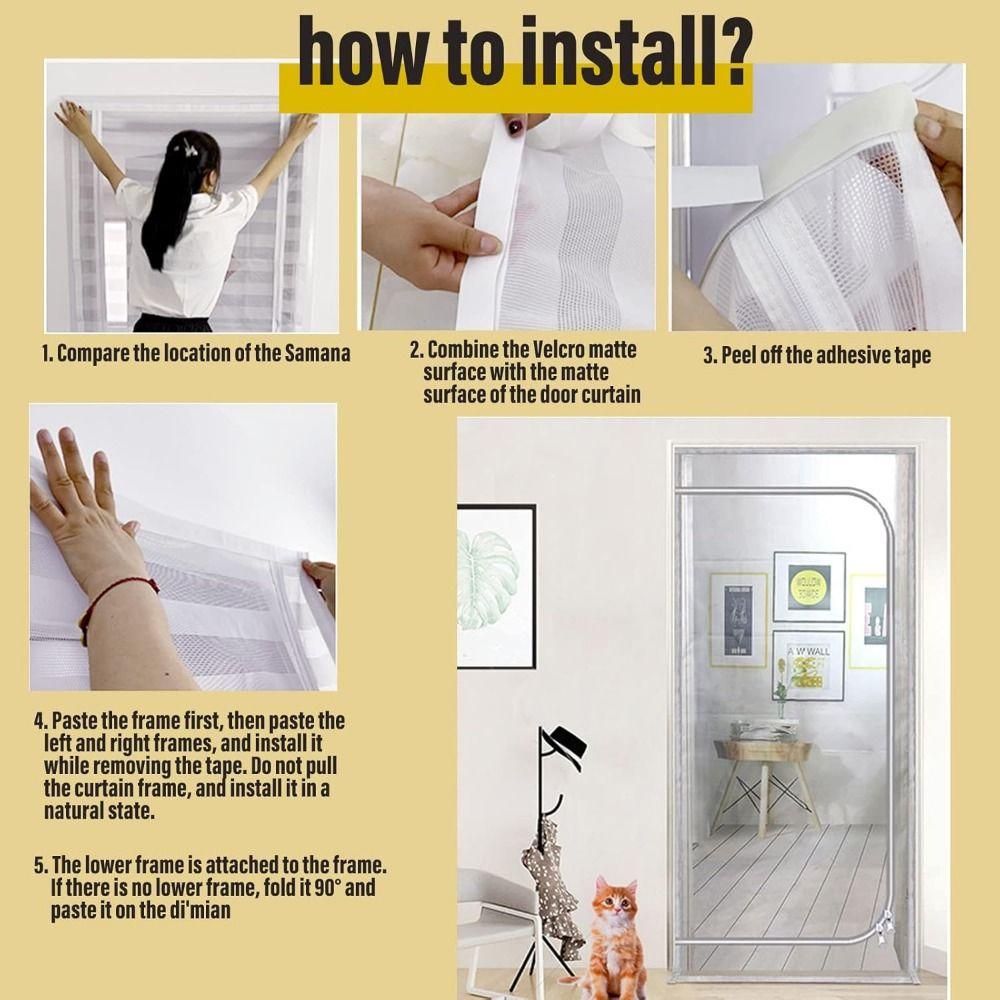 Сетка от комаров, дверные шторы, прочная дверца для питомца, сетчатая дверь, сетка против мух, балконные принадлежности