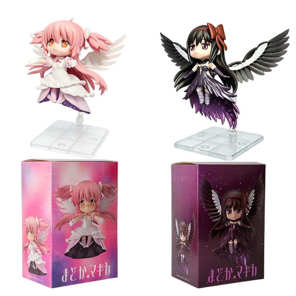 Фигурка Puella Magi Madoka Magica Мадока Саяка Стопор для лапши Сидящая ПВХ Аниме Коллекционная модель Декор для стола Подарок для фанатов аниме