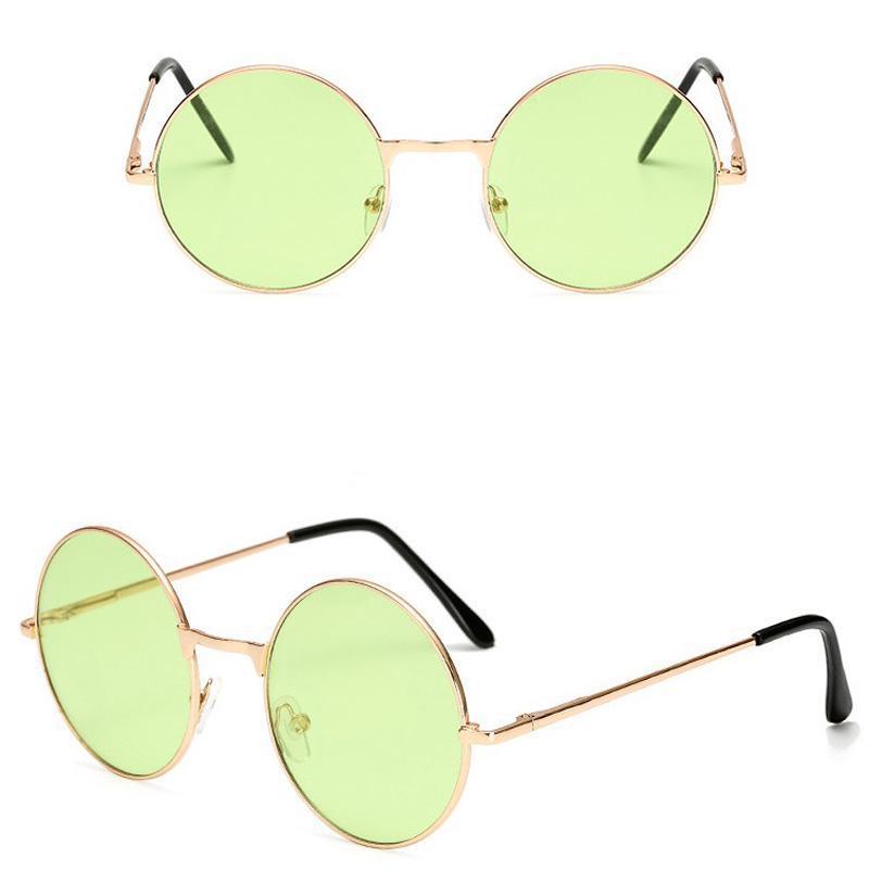 1 шт., винтажные карамельные простые детские круглые солнцезащитные очки с защитой от ультрафиолета для девочек, ретро милые солнцезащитные очки