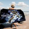 Мультяшное Микрофибровое Одеяло R-RobotechS Быстросохнущие Пляжные Полотенца Большого Размера с Принтом Супервпитывающее Полотенце-Одеяло для Бассейна