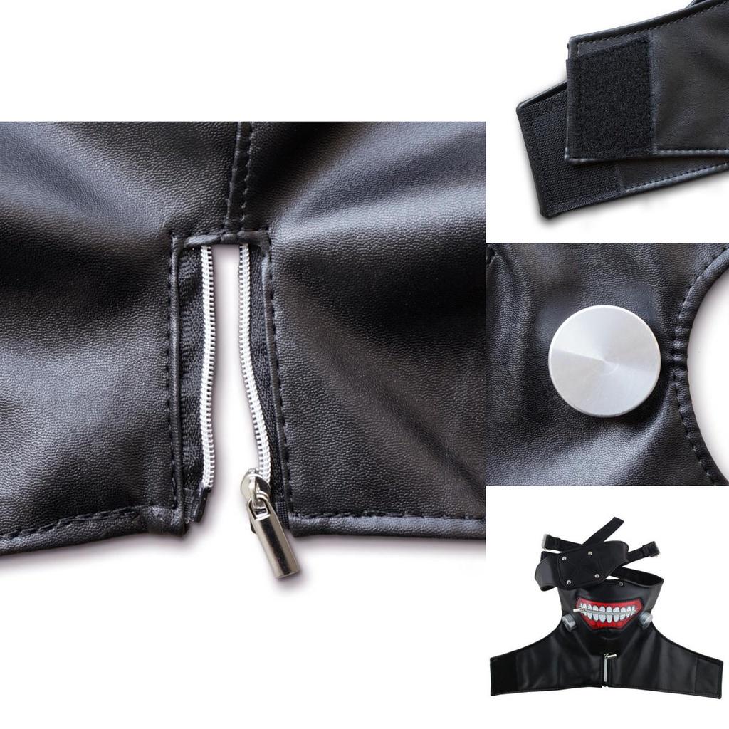 Стильная и прочная маска Канеки Кена из Токийского гуля для костюмированных вечеринок и маскарадов