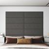 VidaXL Wall Panels 12 Pcs Dark Grey 90x30 Cm Fabric 3.24 M² 343902