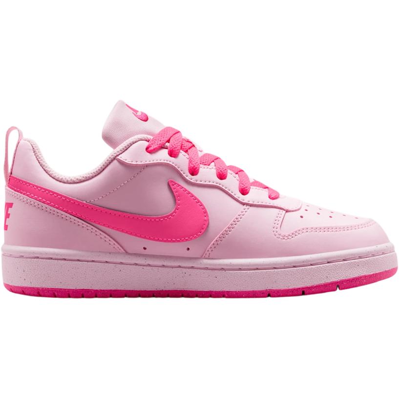 Nike Кроссовки для детей Court Borough Low Recraft GS Pink Foam Белый Гипер-Розовый IQ9213-663