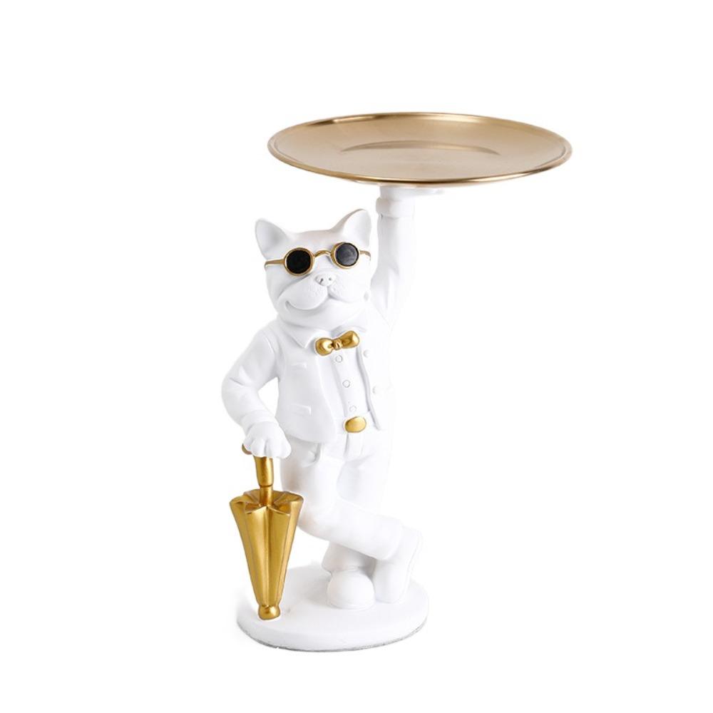 Креативная полка для хранения вещей в форме собаки, многофункциональная подставка для хранения ключей, поднос для закусок