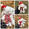 Cartoon Cartoon Plush Keychain Soft Plush Doll Key Ring Cute Christmas Rabbit Pendant  Friends