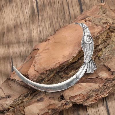 Винтажная заколка для волос в виде руны викингов, ворона, луны и полумесяца - аксессуар для вечеринки в норвежском стиле