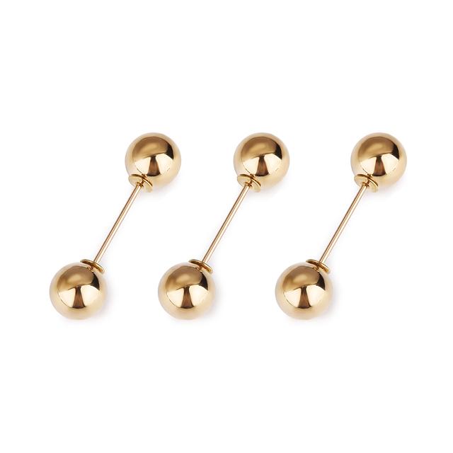 3Pcs/Set Double Pearl Brooch Pins Anti-fade Exquisite Elegant Brooches for Women Sweater Cardigan Clip Coat Summer Dress Jewelry