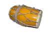 Traditional Yellow Dholak – Nut Bolt Wooden Musical Instrument