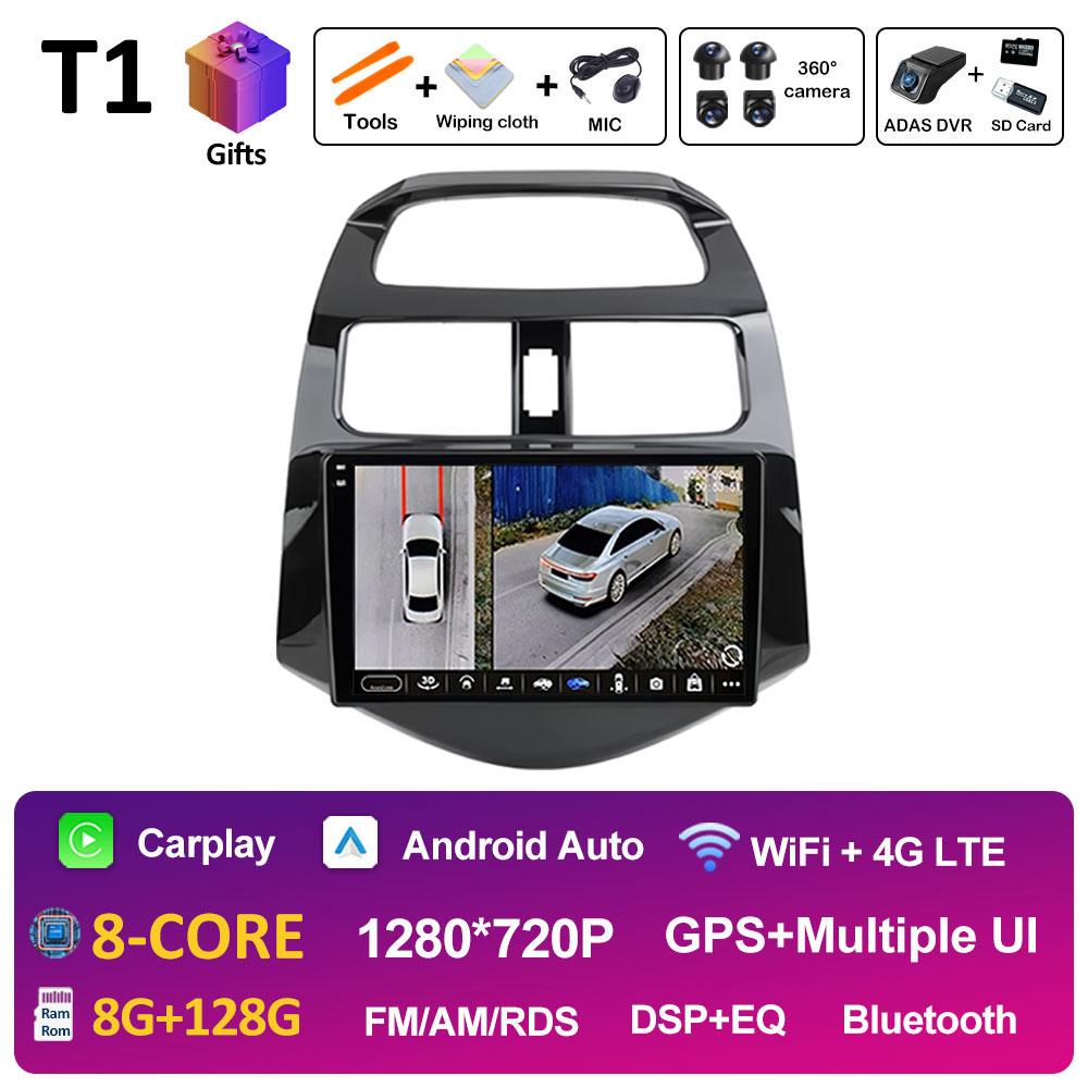 Android 14 Автомобильное видео для Chevrolet Spark Beat Matiz Creative 2010 2011 2012 2013 2014 Радиоплеер GPS Навигация Авто Инструменты 4G