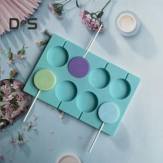 Форма для леденцов с антипригарным покрытием, домашний силикон, 8 полостей, круглая форма, кухонные аксессуары