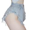 Летние женские джинсовые шорты, повседневные свободные рваные джинсы, шорты, джинсовые шорты, брюки