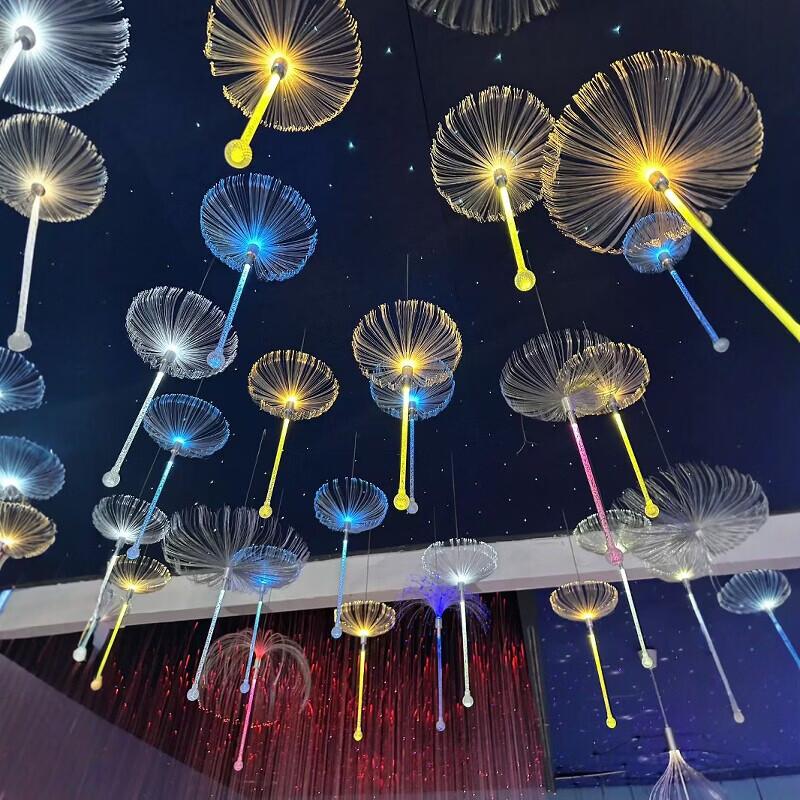 NPIK LED Fiber Optic Jellyfish Mood Lamp
