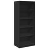 VidaXL Wardrobe Black 80x50x200 Cm Engineered Wood 3307721