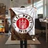 1PC Custom Name St.Pauli Patterned Flannel Blanket Suitable For All Seasons for Home Decor Warmth and Comfort Gifts Holiday Present