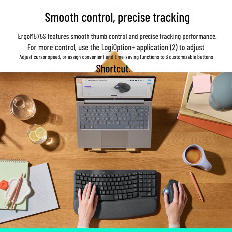 Logitech ERGO M575 Wireless Ergonomic Trackball Mouse