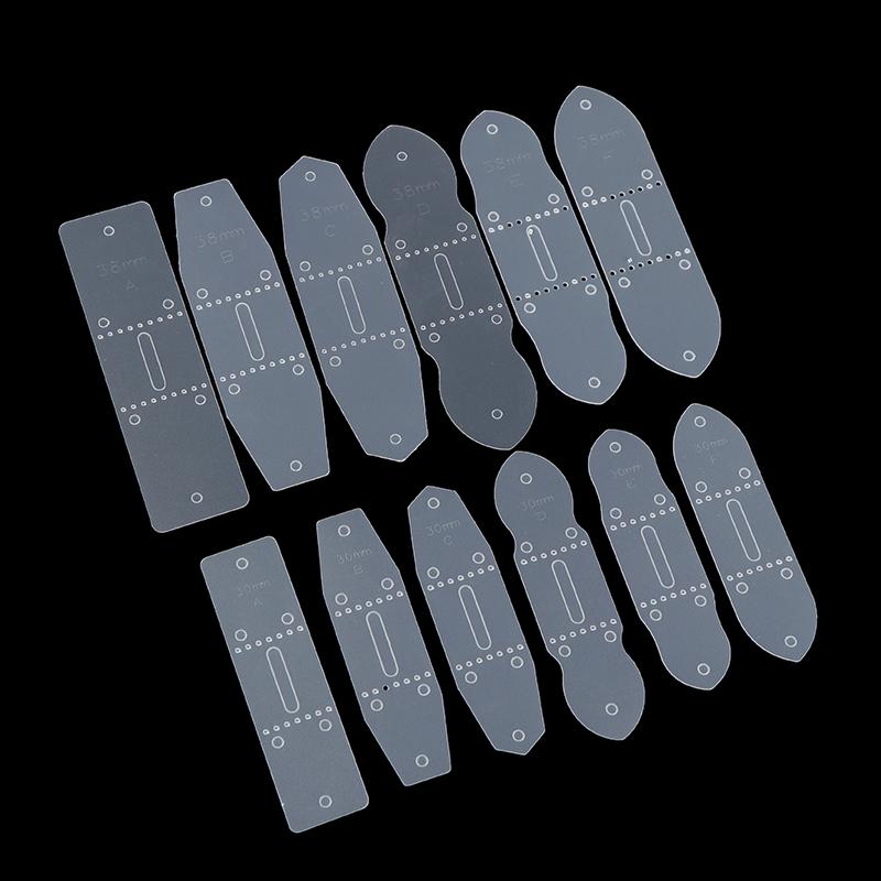 6 шт./компл. кожаный ремень из ПВХ с пряжкой, шаблоны для штамповки, трафаретный инструмент