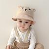 Cotton Baby Bucket Hat Korean Boys Girls Sunhat Lovely Baby Bear Hat  Toddler