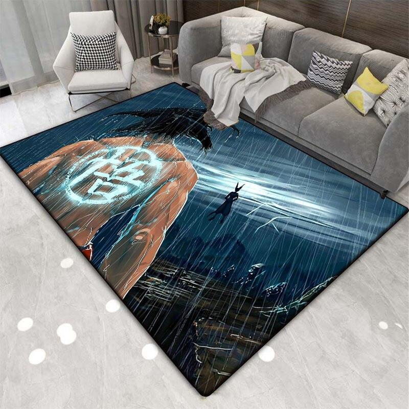 3D печать гостиная квадратный японский мультфильм DragonBall ковер игра ванная комната кухня коврик многофункциональный противоскользящий ковер.