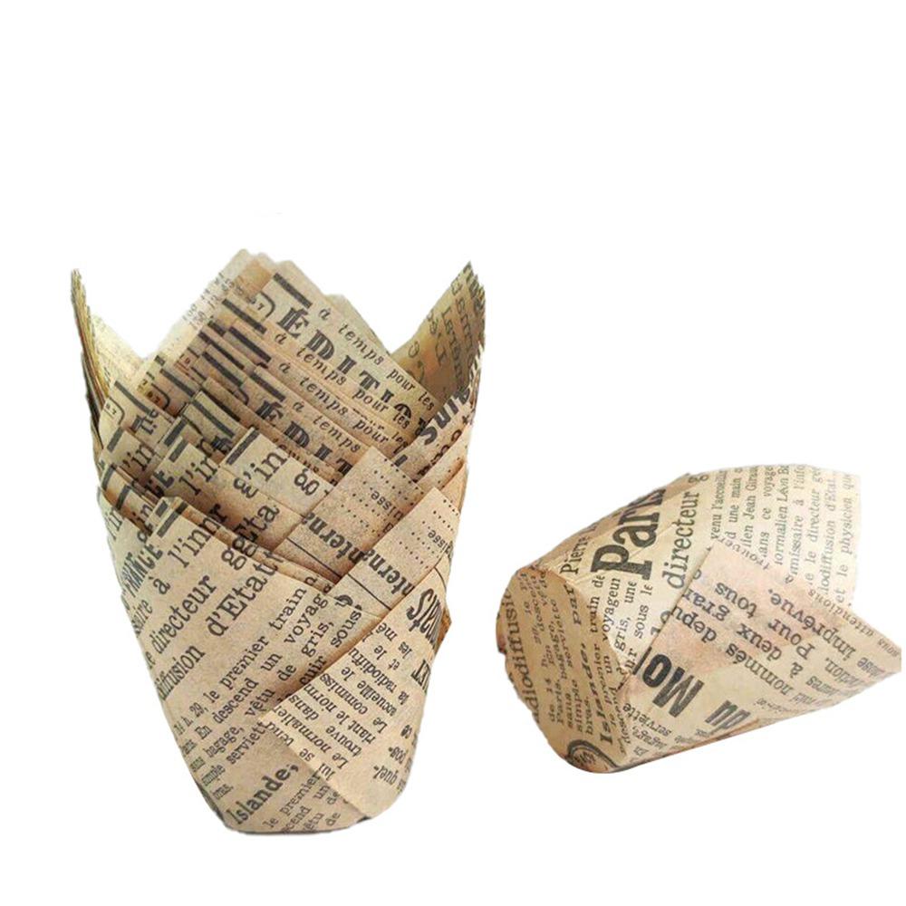Bakeware Tulip Baking Cup Pastry Tools Cupcake Liners New Greaseproof Paper Party Supplies