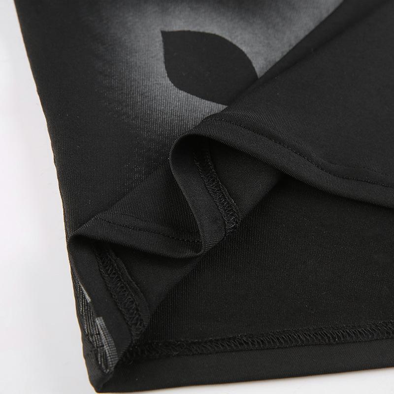 Черный укороченный топ с принтом розы, летняя готическая одежда Y2k, укороченный корсет, эстетичная водолазка без рукавов, белые майки с графическим рисунком