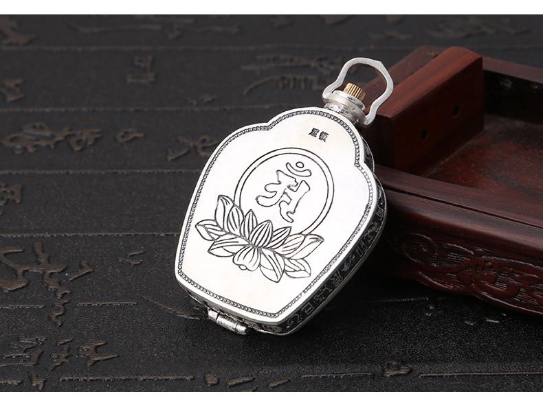 S925 Sterling Silver Zodiac Buddha & Guardian Deities Openable Pendant